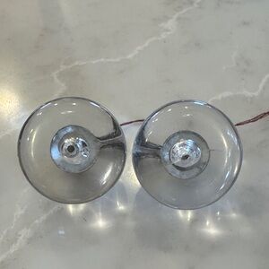 Silver Glass Drawer Knobs